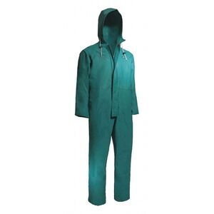 ONGUARD 71020 PVC/Nylon/Polyester Chemtex Coverall with Attached Hood - Medium